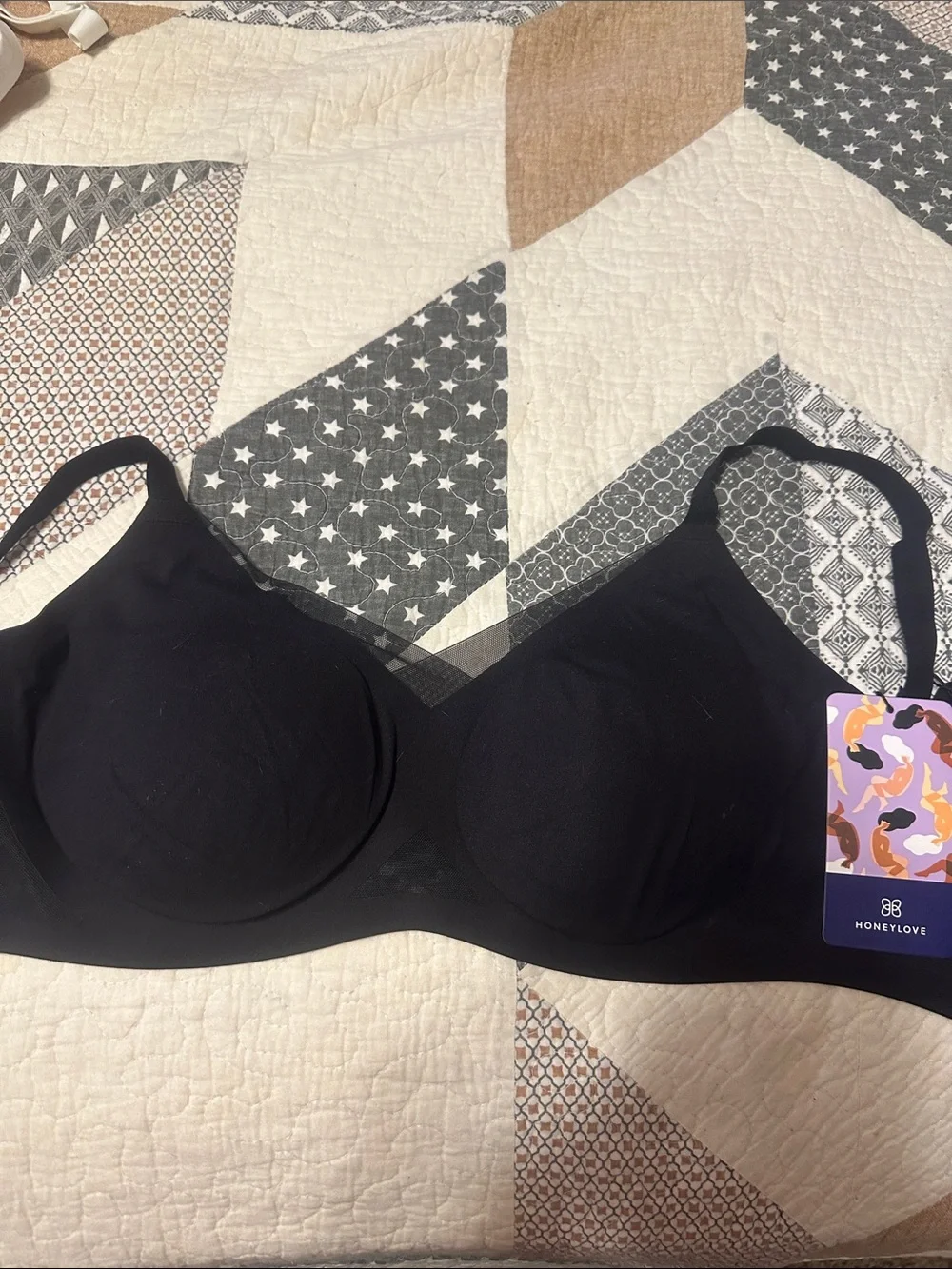 Honeylove Black Seamless T-Shirt Bra